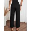 image:imageAcelitt Women Casual Lightweight Drawstring Elastic Waist Pants with Pockets SXXLZ Black