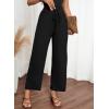 image:imageAcelitt Women Casual Lightweight Drawstring Elastic Waist Pants with Pockets SXXLZ Black