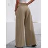 image:imageAcelitt Womens Linen Pants Casual Loose Wide Leg Palazzo Pants with Pockets Flowy Beach TrousersDune