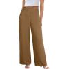 image:imageAcelitt Womens Linen Pants Casual Loose Wide Leg Palazzo Pants with Pockets Flowy Beach TrousersThai Curry