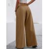 image:imageAcelitt Womens Linen Pants Casual Loose Wide Leg Palazzo Pants with Pockets Flowy Beach TrousersThai Curry