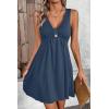 image:imageAcelitt Womens Casual Summer Sleeveless Dress SXXLNavy Blue