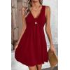 image:imageAcelitt Womens Casual Summer Sleeveless Dress SXXLRed