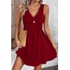 image:imageAcelitt Womens Casual Summer Sleeveless Dress SXXLRed