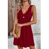 image:imageAcelitt Womens Casual Summer Sleeveless Dress SXXLRed