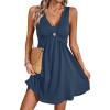 image:imageAcelitt Womens Casual Summer Sleeveless Dress SXXLNavy Blue