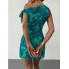 image:imageAcelitt Womens Summer Floral Off Shoulder DressSXXLGreen