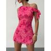 image:imageAcelitt Womens Summer Floral Off Shoulder DressSXXLRose