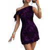 image:imageAcelitt Womens Summer Floral Off Shoulder DressSXXLPurple