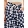 image:imageAcelitt Women Checkered Pants with Pockets SXXLBlue