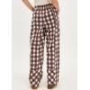 image:imageAcelitt Women Checkered Pants with Pockets SXXLBrown
