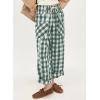 image:imageAcelitt Women Checkered Pants with Pockets SXXLGreen