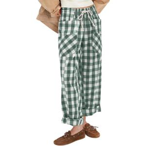 image:imageAcelitt Women Checkered Pants with Pockets SXXLGreen