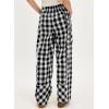 image:imageAcelitt Women Checkered Pants with Pockets SXXLT Checker Black