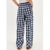 image:imageAcelitt Women Checkered Pants with Pockets SXXLT Checker Blue