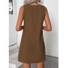 image:imageAcelitt Womens Casual Sleeveless Dress with Pockets SXXLBrown