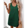 image:imageAcelitt Womens Casual Sleeveless Dress with Pockets SXXLDark Green