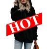 image:imageAcelitt Womens Oversized Fuzzy Fleece Sweatshirts with PocketsSXXLAbblack