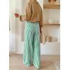 image:imageAcelitt Women Casual Drawstring Elastic Waist Striped Wide Leg Pants with Pockets SXXLGreen