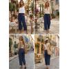 image:imageAcelitt Women Casual Lightweight Drawstring Elastic Waist Pants with Pockets SXXLNavy Blue