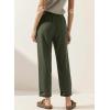 image:imageAcelitt Women Drawstring Elastic Waist Pants with Pockets SXXLDark Green
