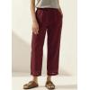 image:imageAcelitt Women Drawstring Elastic Waist Pants with Pockets SXXLRed