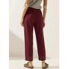image:imageAcelitt Women Drawstring Elastic Waist Pants with Pockets SXXLRed