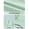 image:imageAcelitt Women Striped Puff Sleeve Shirts SXXLGreen
