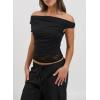 image:imageAcelitt Womens Summer Lace Trim TopsSXXLBlack