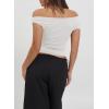 image:imageAcelitt Womens Summer Lace Trim TopsSXXLWhite