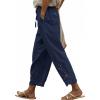 image:imageAcelitt Women Casual Lightweight Drawstring Elastic Waist Pants with Pockets SXXLNavy Blue