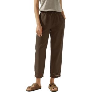 image:imageAcelitt Women Drawstring Elastic Waist Pants with Pockets SXXLCoffee
