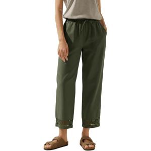 image:imageAcelitt Women Drawstring Elastic Waist Pants with Pockets SXXLDark Green