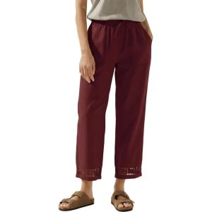 image:imageAcelitt Women Drawstring Elastic Waist Pants with Pockets SXXLRed
