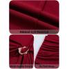 image:imageAcelitt Women Crewneck Bodycon Tie Waist Dress SXXLRed