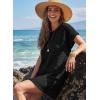 image:imageAcelitt Women Swim Cover upSXXLBlack