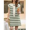 image:imageAcelitt Womens Summer Crewneck Striped Dress with PocketsSXXLLight Green