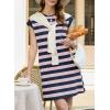 image:imageAcelitt Womens Summer Crewneck Striped Dress with PocketsSXXLLight Pink