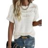 image:imageAcelitt Womens Short Sleeve Knit Sweater Tops SXXLOffwhite