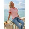 image:imageAcelitt Womens Short Sleeve Knit Tops 2026 Trendy Crewneck Striped T Shirts Casual Summer Blouses OutfitsBlack