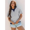 image:imageAcelitt Womens Short Sleeve Knit Tops 2026 Trendy Crewneck Striped T Shirts Casual Summer Blouses OutfitsV Blue