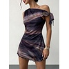 image:imageAcelitt Womens Summer Floral Off Shoulder DressSXXLTie Dye