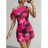image:imageAcelitt Womens Summer Floral Off Shoulder DressSXXLRose2