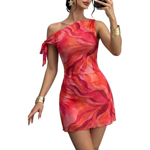 image:imageAcelitt Womens Summer Floral Off Shoulder DressSXXLOrange2