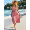 image:imageAcelitt Summer Maxi Dresses for Women 2026 Smocked Waist Gingham Dress Flowy A Line Beach Long Sundresses with PocketsYellow