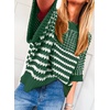 image:imageAcelitt Womens 34 Sleeve Striped Sweater TopsSXXLGreen