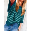 image:imageAcelitt Womens 34 Sleeve Striped Sweater TopsSXXLGreen2