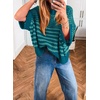 image:imageAcelitt Womens 34 Sleeve Striped Sweater TopsSXXLGreen2